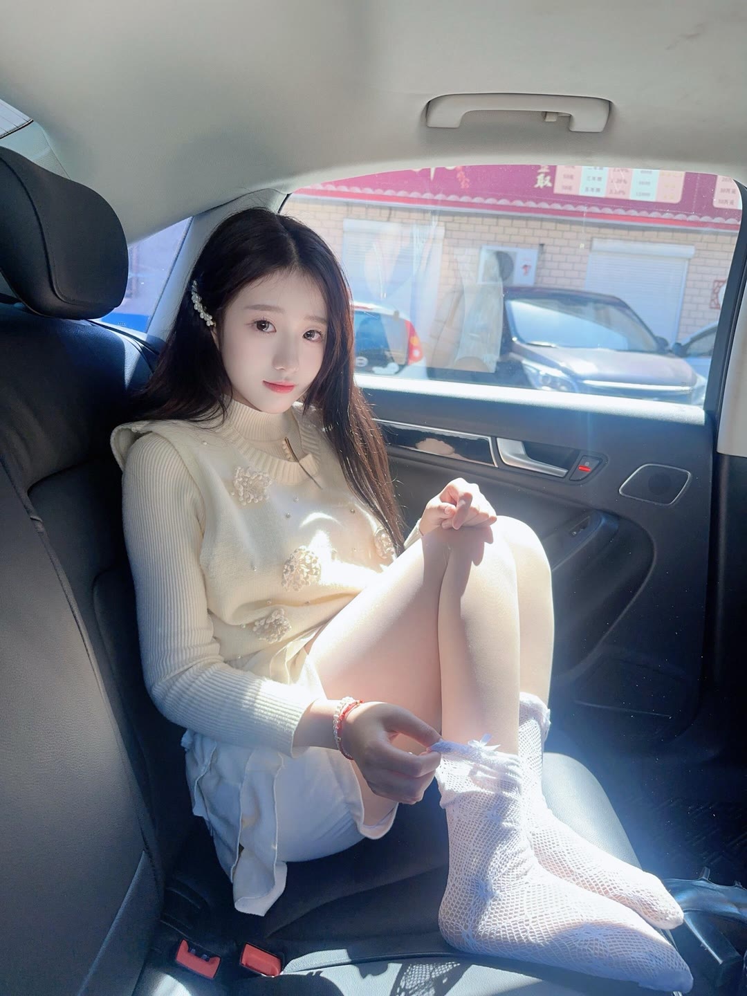 春天和jk真的绝配气质美女-美女图片-第4张