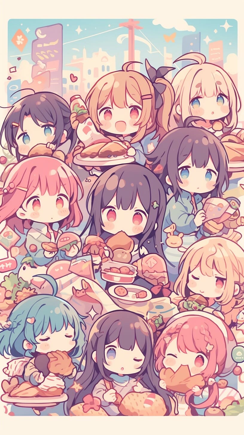 图片[3]-小萝莉叠叠乐，好看的壁纸谁能不爱-大白创意网络