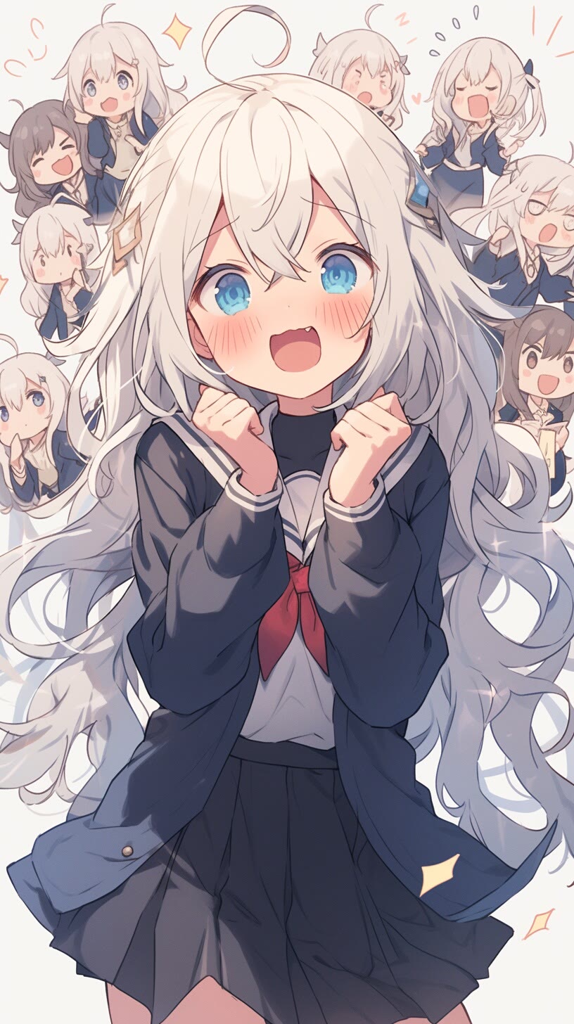 图片[6]-小萝莉叠叠乐，好看的壁纸谁能不爱-大白创意网络