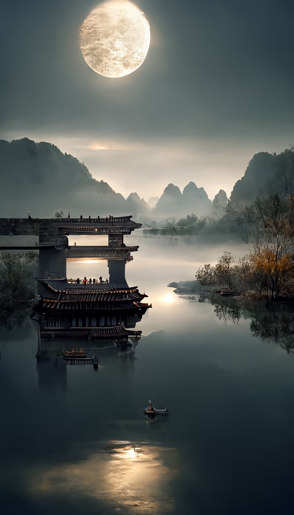 秋色渐深，岁月向晚 #高山流水遇知音  #诗情画意  #云水禅心